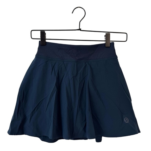 Lululemon Lightweight High-Rise Tennis Skirt 0 True Navy Athleisure Casual Run - Picture 1 of 9